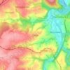 Mapa topográfico Corba, altitud, relieve