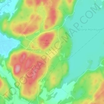 Mapa topográfico Stättared, altitud, relieve