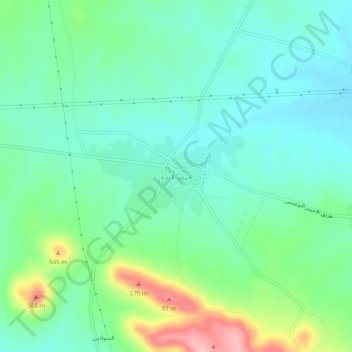 Mapa topográfico Himar Labda, altitud, relieve