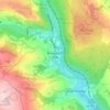 Mapa topográfico Wharncliffe Side, altitud, relieve