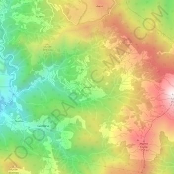 Mapa topográfico Statale, altitud, relieve