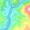 Mapa topográfico Casdemiro, altitud, relieve