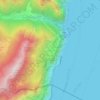 Mapa topográfico Pregasina, altitud, relieve