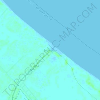 Mapa topográfico Boca Vieja, altitud, relieve