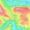Mapa topográfico Guiseley, altitud, relieve