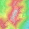 Mapa topográfico 立山, altitud, relieve