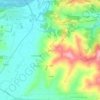 Mapa topográfico Quarti, altitud, relieve