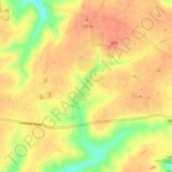 Mapa topográfico Kelstern, altitud, relieve