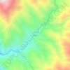 Mapa topográfico Oyon, altitud, relieve
