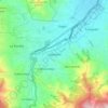 Mapa topográfico Sabaneta, altitud, relieve