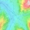 Mapa topográfico Gstaad, altitud, relieve