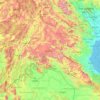 Mapa topográfico Xiangkhouang, altitud, relieve