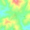 Mapa topográfico Onça, altitud, relieve