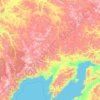 Mapa topográfico Северо-Эвенский городской округ, altitud, relieve