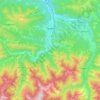 Mapa topográfico Троян, altitud, relieve