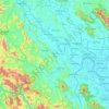 Mapa topográfico Phu Tho Province, altitud, relieve