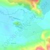 Mapa topográfico Cholila, altitud, relieve