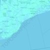Mapa topográfico Bạc Liêu Province, altitud, relieve