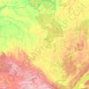 Mapa topográfico Ангара, altitud, relieve
