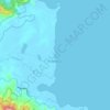 Mapa topográfico Punta Robalo, altitud, relieve