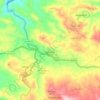 Mapa topográfico Galaroza, altitud, relieve