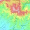 Mapa topográfico Emplanada de Chorcha, altitud, relieve