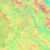 Mapa topográfico Điện Biên Province, altitud, relieve