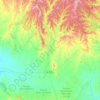Mapa topográfico Luna, altitud, relieve