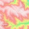 Mapa topográfico Huayllabamba, altitud, relieve