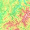 Mapa topográfico Ancares, altitud, relieve