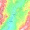 Mapa topográfico Apozol, altitud, relieve