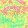 Mapa topográfico Provincia de Tunceli, altitud, relieve