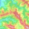 Mapa topográfico Elduayen, altitud, relieve