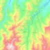 Mapa topográfico Bochalema, altitud, relieve