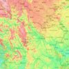 Mapa topográfico Cao Bằng Province, altitud, relieve