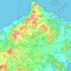 Mapa topográfico Artá, altitud, relieve