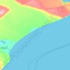 Mapa topográfico Bahía Engaño, altitud, relieve