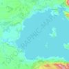 Mapa topográfico Lago Ranco, altitud, relieve