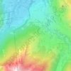 Mapa topográfico Sailhan, altitud, relieve