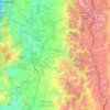 Mapa topográfico Río Biobío, altitud, relieve