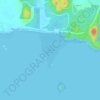 Mapa topográfico Playa Venao (Veracruz), altitud, relieve