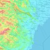 Mapa topográfico Thanh Hoa province, altitud, relieve