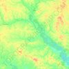 Mapa topográfico Milán, altitud, relieve