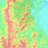 Mapa topográfico Teorama, altitud, relieve