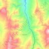 Mapa topográfico Ragonvalia, altitud, relieve