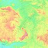 Mapa topográfico Caldas, altitud, relieve