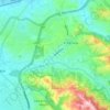 Mapa topográfico El Sobrante, altitud, relieve