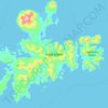 Mapa topográfico Adak Island, altitud, relieve