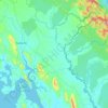 Mapa topográfico Metetí, altitud, relieve