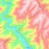 Mapa topográfico Cosme, altitud, relieve